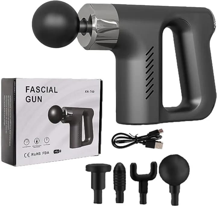 Fascial Gun Muscle Massager KH-740, Therapy Device Professional Massage Gun Portable Handheld Massager for Back, Shoulder, Glutes,Arms,Calf’s - Full Body Pain Relief - image 5