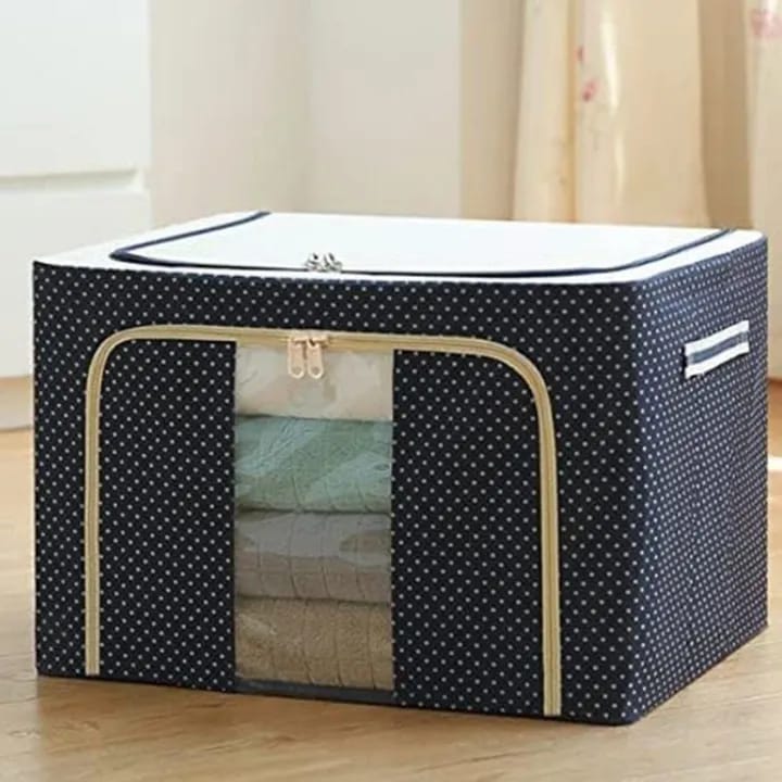 Storage Box Foldable Large Capacity Oxford Cloth Clothes Sundries Organizer Case For Household - Storage Box | - image 1