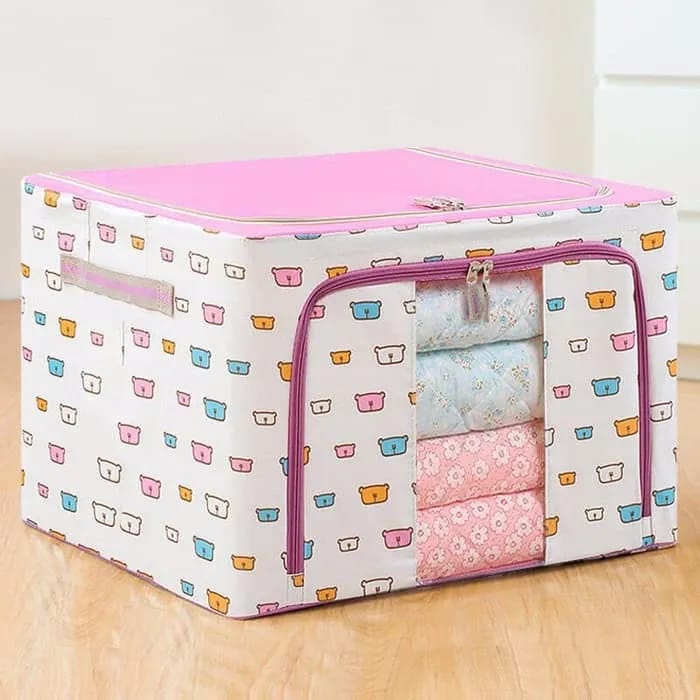 Storage Box Foldable Large Capacity Oxford Cloth Clothes Sundries Organizer Case For Household - Storage Box | - image 3