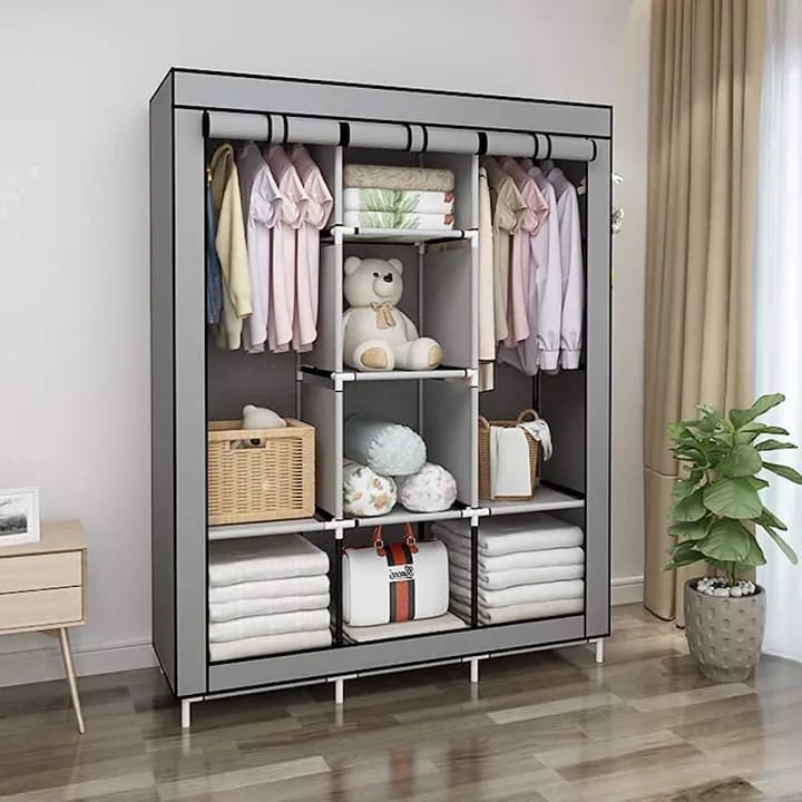 Multipurpose Portable Storage Wardrobe Foldable, Collapsible Wardrobe Organizer for Clothes - image 2