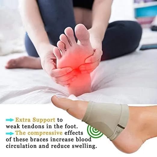 Flat Foot Arch Support for Men & Women, Flat Foot Sleeve Cushion, Medial Arch Support for Flat Feet Correction,Feet Orthopedic Pad(1 Pair) - image 4