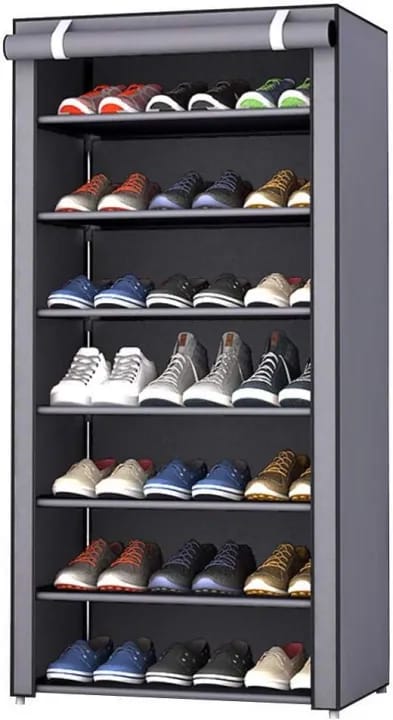 7 layer Shoe Rack with Non-Woven Fabric Cover Portable And Folding Shoe Rack - image 2