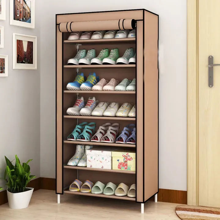7 layer Shoe Rack with Non-Woven Fabric Cover Portable And Folding Shoe Rack - image 4