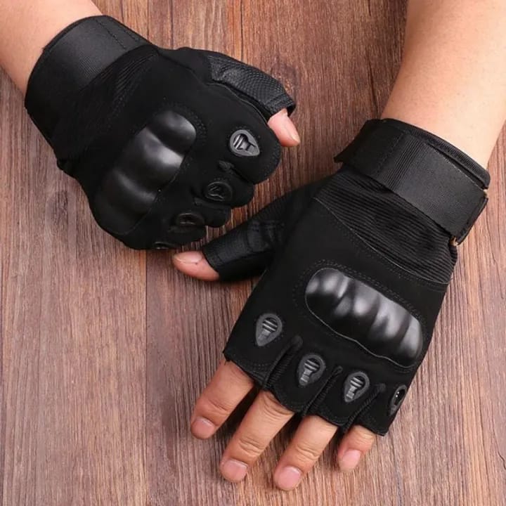 Half Finger Men Gloves Half Finger Cycling Outdoor Tactical Men Gloves - image 2