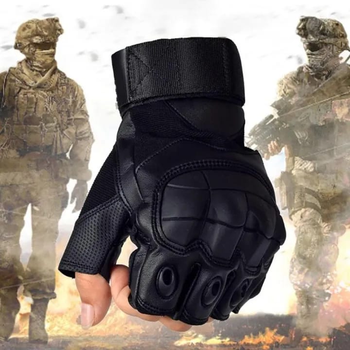 Half Finger Men Gloves Half Finger Cycling Outdoor Tactical Men Gloves - image 1