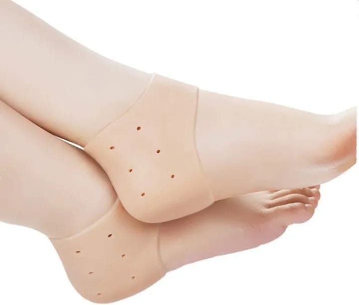 Anti Crack Silicone Half Gel Heel And Foot Protector Moisturizing Socks Heel Support - image 5