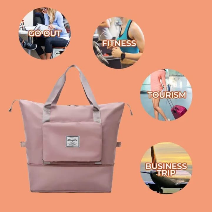 Women Beach Bag Weekender Travel Duffle Bags Sport Gym Tote Bag For Women Luggage Carry On Bag Water-Resistant Overnight Shoulder Bag - image 2