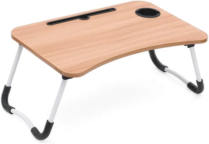Multi-Purpose Laptop Table with Dock Stand/Study Table/Bed Table/Foldable and Portable/Ergonomic & Rounded Edges/Non-Slip Legs Multicolor - image 4