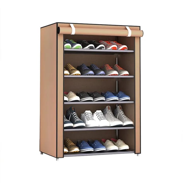 Dustproof 5 Layers Shoe Rack Non-woven Shoe Rack Storage Bag Closet Household Shoe Storage Rack Storage - image 3