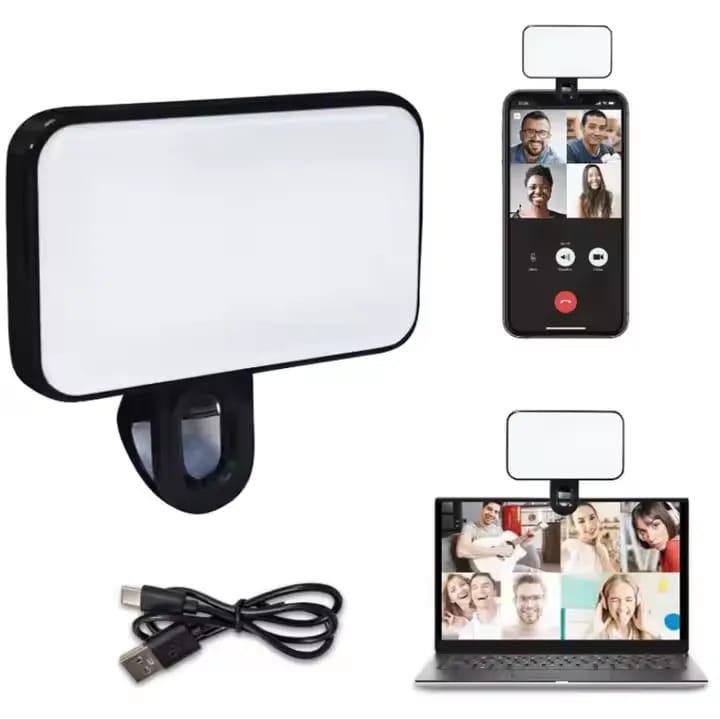 Portable Mini LED Cube Video Light Outdoors Selfie Fill Live Lighting for Mobile Phones 3 Color Clip Photographic Lighting - image 1