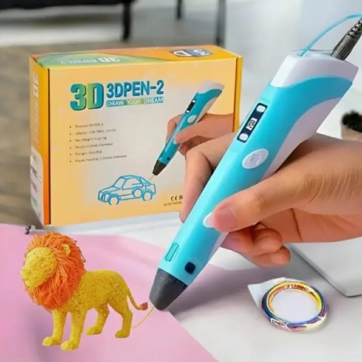 3D Printing Pen for Kids & Adults | 3D Drawing Pen with LCD Display | Adjustable Temperature & Speed | Supports PLA & ABS Filament | Creative Art Craft Tool - image 2