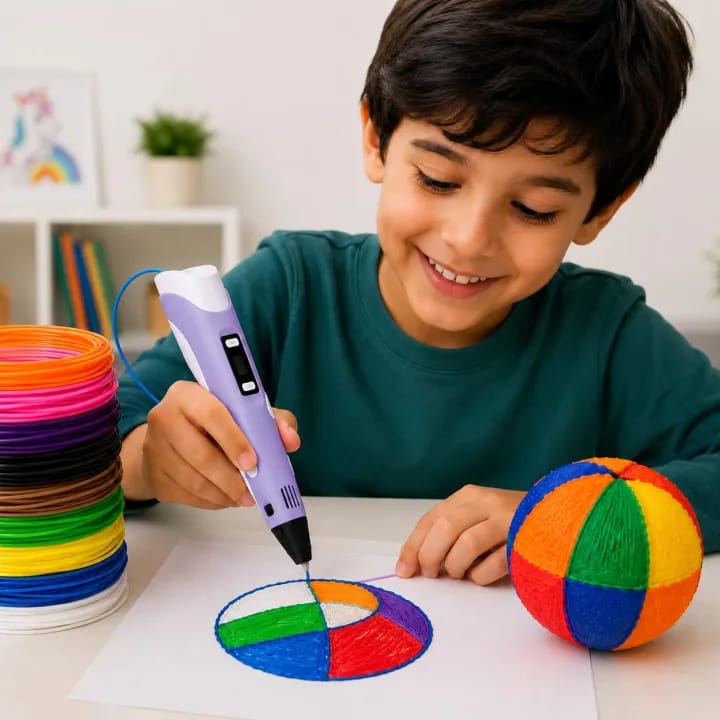 3D Printing Pen for Kids & Adults | 3D Drawing Pen with LCD Display | Adjustable Temperature & Speed | Supports PLA & ABS Filament | Creative Art Craft Tool - image 1