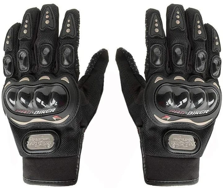 Probiker Protective Full Finger Gloves Anti-Skid Surface Breathable Bike Riding Glove - Black - image 2
