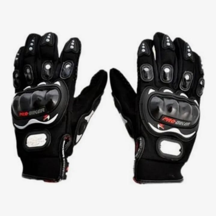 Probiker Protective Full Finger Gloves Anti-Skid Surface Breathable Bike Riding Glove - Black - image 1