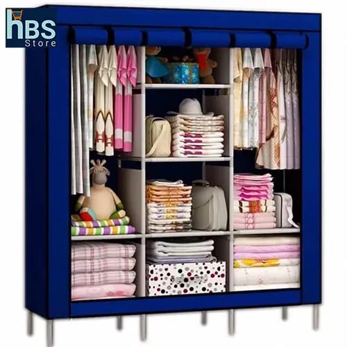 Fancy Portable Folding Wardrobe Organizer Cloth Rack - image 2