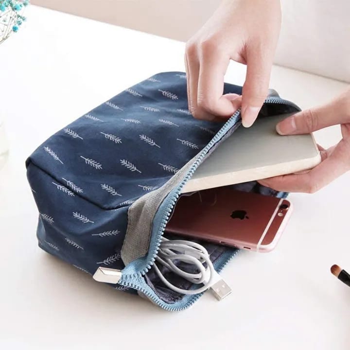 Cosmetic Toiletry Makeup Pouch with Portable Travel Multipurpose Water-Resistant Zipper Makeup Brush Bags - image 1