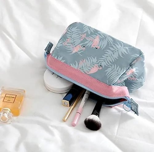 Cosmetic Toiletry Makeup Pouch with Portable Travel Multipurpose Water-Resistant Zipper Makeup Brush Bags - image 4