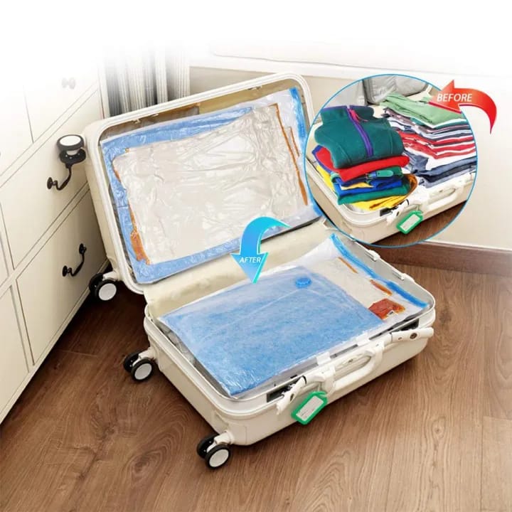 Space Saver Vacuum Storage Bag (5pcs Set) With Free Hand Pump - image 3