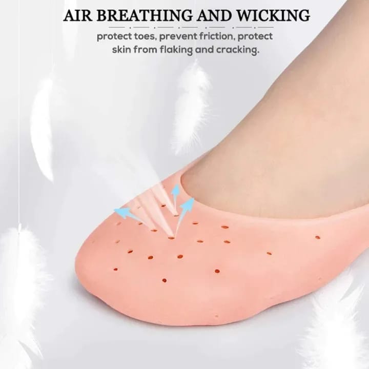 Anti Crack Full Length Silicone Foot Protector Moisturizing Socks for Foot-Care and Heel Cracks,socks for cracked feet - image 5