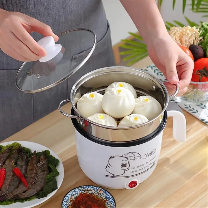 Electric Pan, Non-stick Multi-Purpose Stainless Steel Electric Frying Pan, Household Noodles Stove, Ramen Cooker Kitchen Appliances - image 4