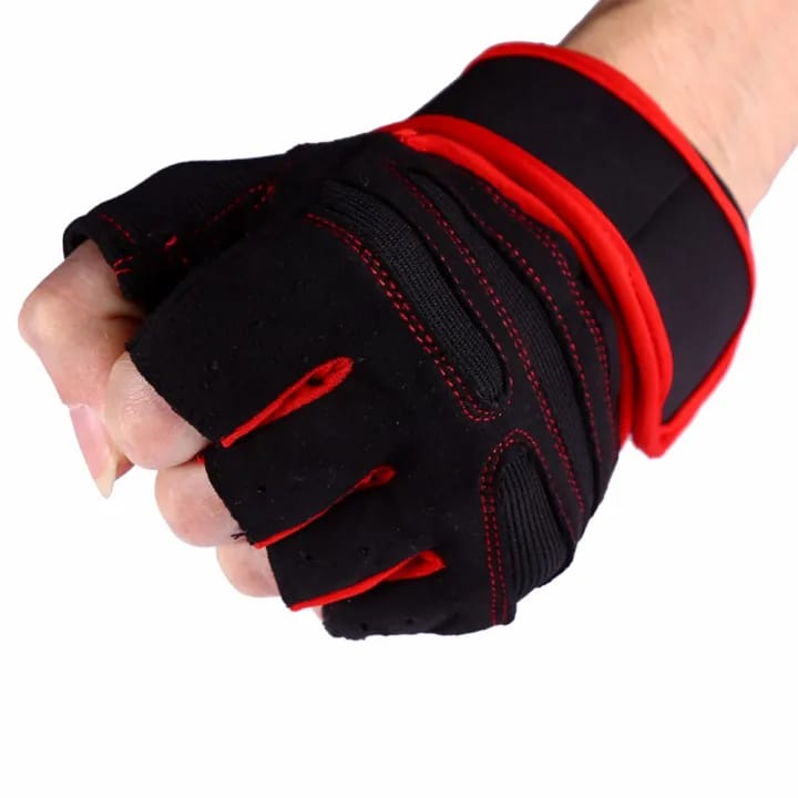 Half Gym Gloves Fitness Gloves | Workout Gloves | Adjustable Weight Lifting Gloves For Men And Women | - image 2