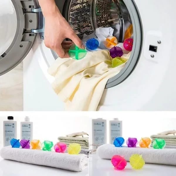 4pcs Reusable Washing Machine Winding Laundry Anti-tangle Balls Washing Laundry Balls - image 4