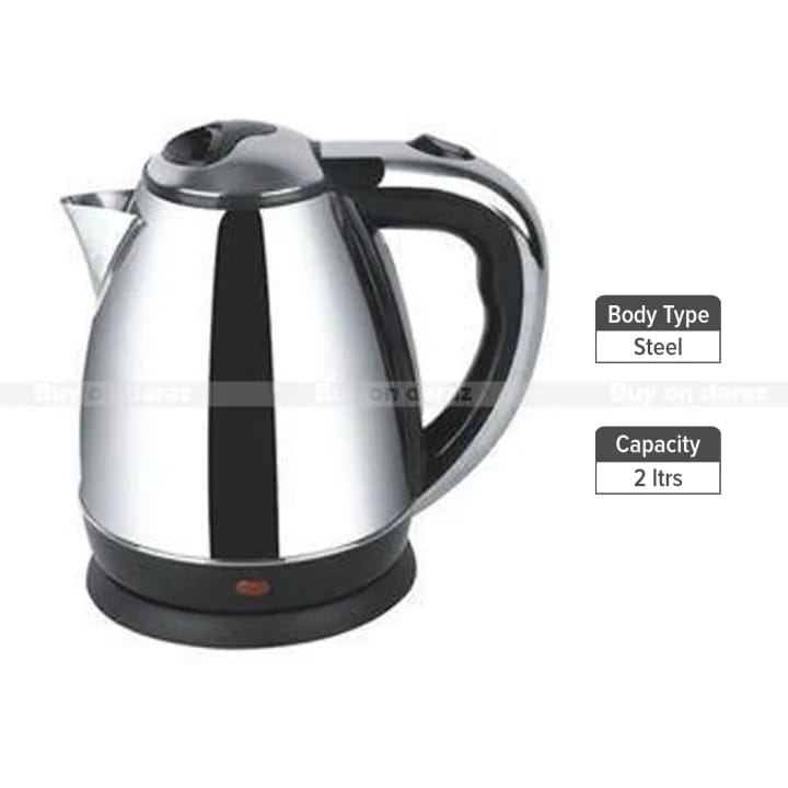 Combo Of Stainless Steel Thermos Bottle 1 Liter + Electric Kettle - 2 Liter - image 2