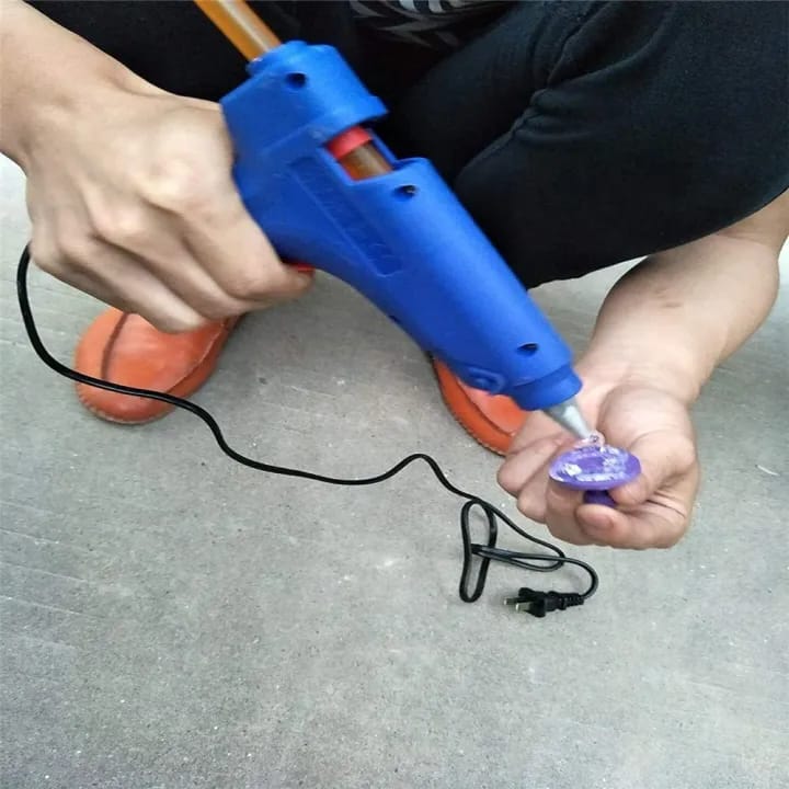 Hot Melt Glue Gun with 10 Pcs Strong Viscosity Glue Sticks, Paintless Dent Repair Mini Guns Thermo Electric Heat Temperature Tool 80W - image 1