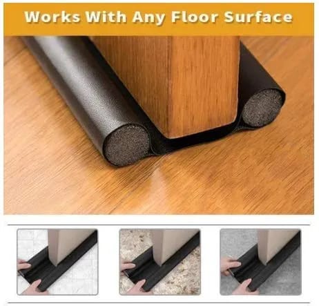 2 Pic Flexible Door Bottom Sealing Strip Guard Sealer Stopper Door Weatherstrip Guard Wind Dust Blocker Sealer Stopper Door Seal - image 4