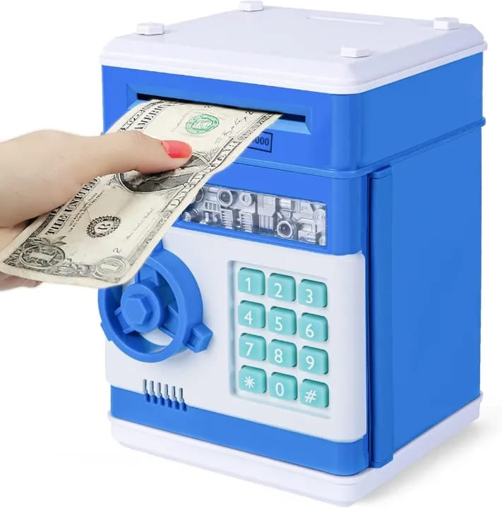 Money Safe ATM Piggy Saving Bank With Electronic Lock & Password (Color May Vary) - image 3