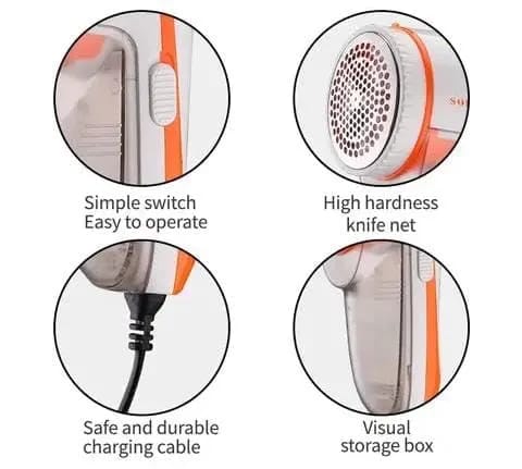 Lint Remover, Fabric Brush, for Woolen Sweaters, Clothes, Shirts, Jackets, Burr Remover, Pill Remover from Carpets, Curtains - image 5
