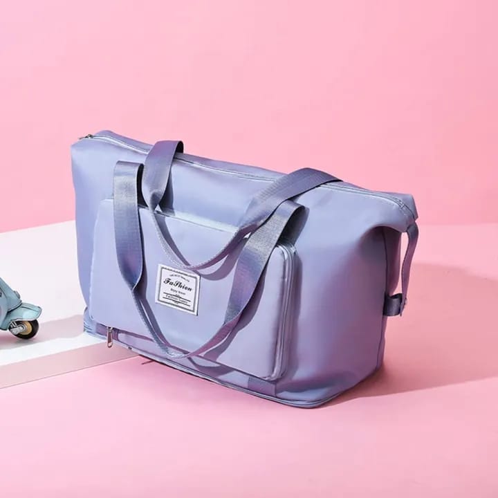 Fashion Travel Duffel Bag, Sports Tote Gym Bag, Shoulder Weekender Overnight Bag For Women - image 3