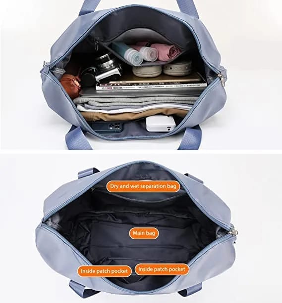 Fashion Travel Duffel Bag, Sports Tote Gym Bag, Shoulder Weekender Overnight Bag For Women - image 2