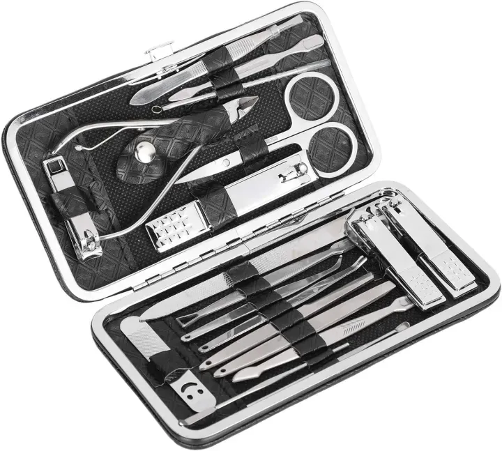 Manicure Set Pedicure Kit Professional 19 Pcs Nail Clipper for Men & Women Stainless Steel Sharp Cutter with Portable Case - image 4