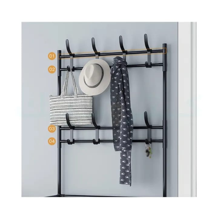 Multifunctional Coat Rack With 5 Tier Bottom Shoe Organizer Rack - image 4