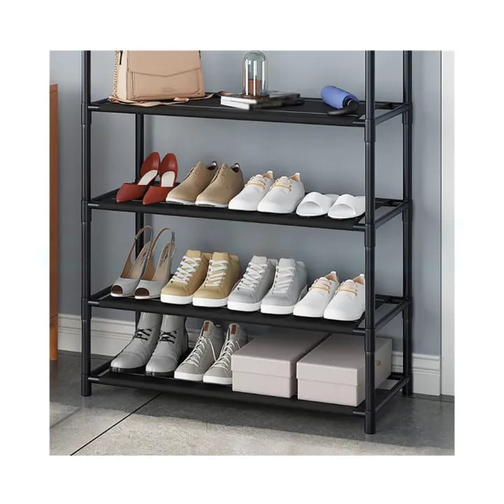 Multifunctional Coat Rack With 5 Tier Bottom Shoe Organizer Rack - image 3