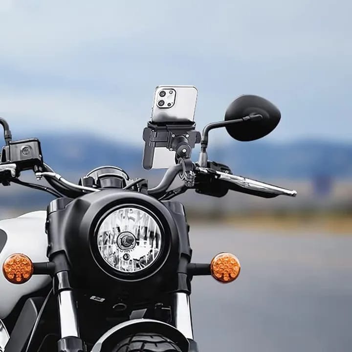 Universal Metal Mobile Phone Holder for Bikes 360° Rotation Motorcycle Handlebar Bicycle Phone Mount Mobile Stand - image 2