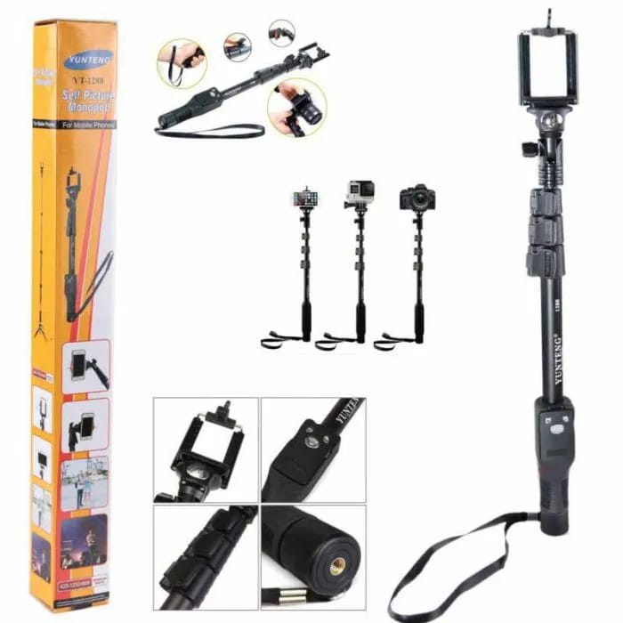 New Selfie Monopod Yunteng 1288 Selfie Stick with Bluetooth Remote Shutter Portable Handheld Telescopic Tripod - image 3