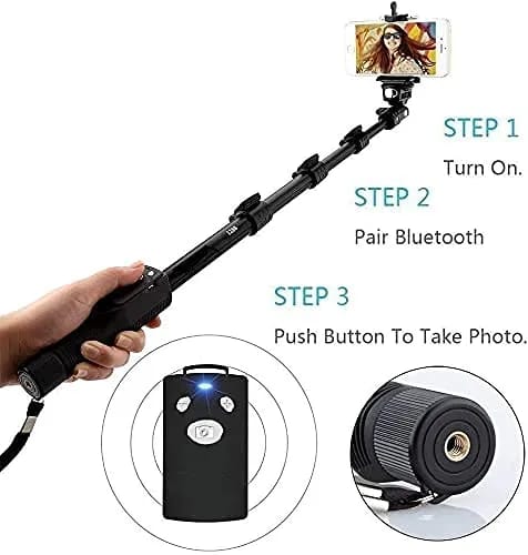 New Selfie Monopod Yunteng 1288 Selfie Stick with Bluetooth Remote Shutter Portable Handheld Telescopic Tripod - image 5