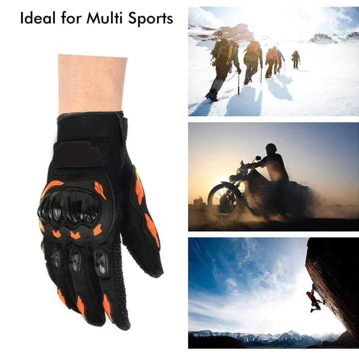 KTM Moto Biker Hand Gloves for Riding Bikes/Motorcycles/Cycles - Black - image 3