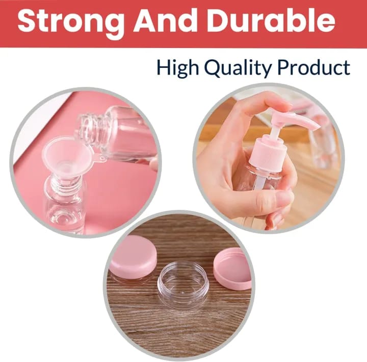 7pcs Plastic Portable Travel Cosmetics Pressing Spray Bottle for Makeup, Cosmetic, Toiletries - image 5