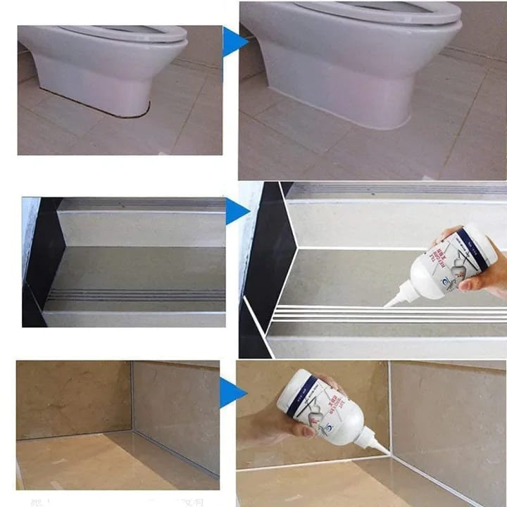 Tiles Gap Filler Waterproof Crack Grout Gap Filler Agent Silicone Sealant for Home Sink Gaps Repair Filler Tube Paste - image 5