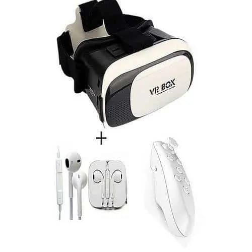 Virtual Reality Vr Box 3D Glasses , Bluetooth Joystick, Stereo Hands Free (Pack Of 3) - image 1