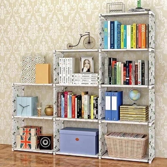 9 Layer Portable Book Shelf, Kids Books Racks for Home Plastic, Bookshelf for Home, Book Shelves, Book Stand, Book Organizer, Book Rack - Multicolor - image 3