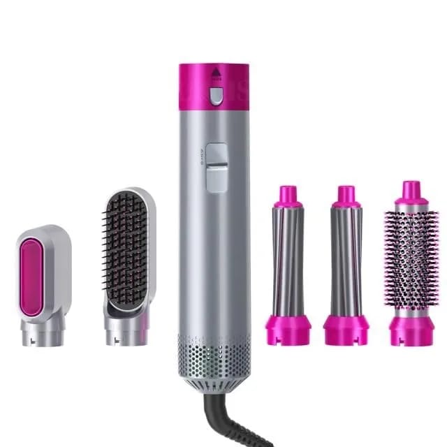 Prime Picks 5 in 1 Electric Hair Brush Negative Ion Hair Dryer Comb Hair Styler Hair Brush Hair Dryer Salon Curling Iron - image 5