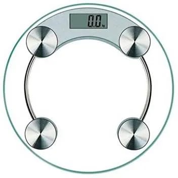 Prime Picks Premium Digital Body Weight Scale Machine | LCD Display | 180kg Capacity | High Precision Glass Weighing Scale for Home & Gym – Slim, Round, Battery Operated - image 3