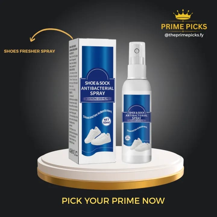 Prime Picks Shoes Fresher | Foot & Fabric Freshener | Sock Deodorizer Spray | Smells Fresh in 1 Spray | Instantly Removes Odor | Multi-Purpose Cleaner | Shoes Cleaner Spray for Shoes | Shoes Perfume Spray - image 1