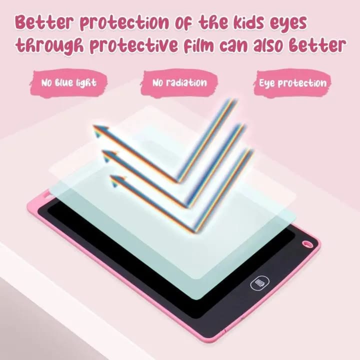 LCD Writing Tablet 8.5 Inch Tablet Electronic Writing & Drawing Doodle Board For Kids (Multicolor) - image 5