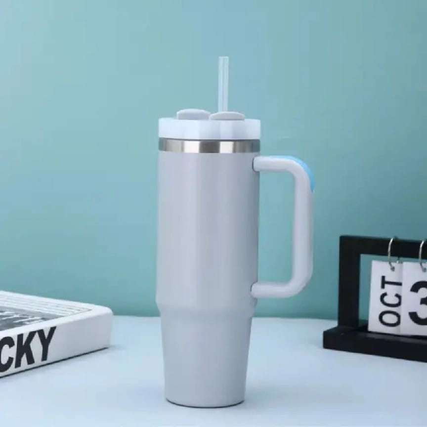 Prime Picks Premium Stanley Cup | Stanley Quencher H2.0 40oz Insulated Tumbler with Handle & Plastic Straw | Stainless Steel Travel Mug | Hot & Cold Water Bottle | Vacuum Double Wall Cup Holder Friendly Leakproof Reusable Bottle - image 4