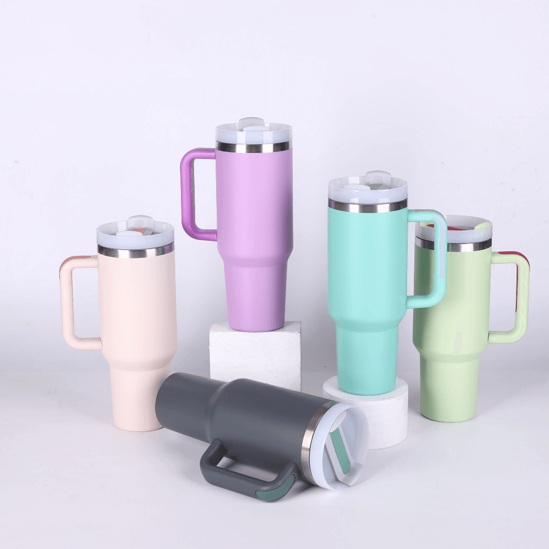 Prime Picks Premium Stanley Cup | Stanley Quencher H2.0 40oz Insulated Tumbler with Handle & Plastic Straw | Stainless Steel Travel Mug | Hot & Cold Water Bottle | Vacuum Double Wall Cup Holder Friendly Leakproof Reusable Bottle - image 1